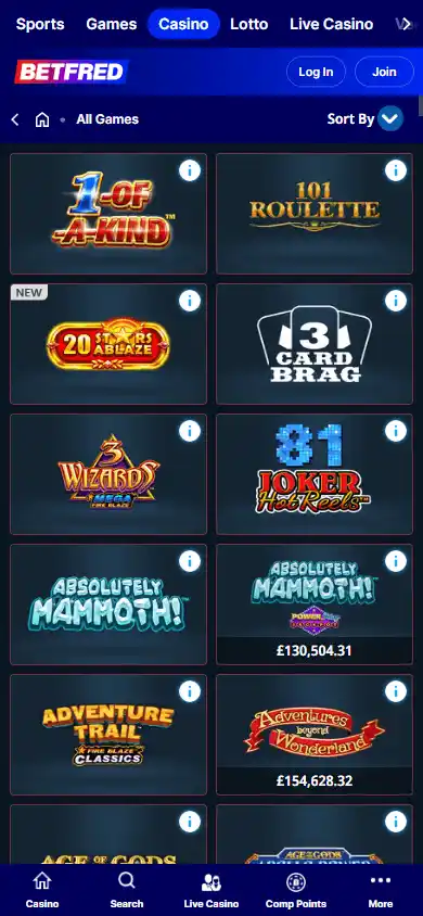 Betfred Casino screenshot 5