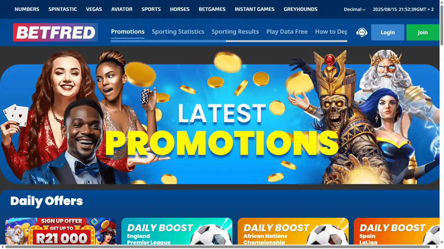 Betfred Casino ZA screenshot 3