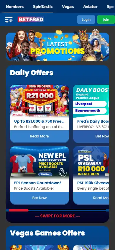 Betfred Casino ZA screenshot 6