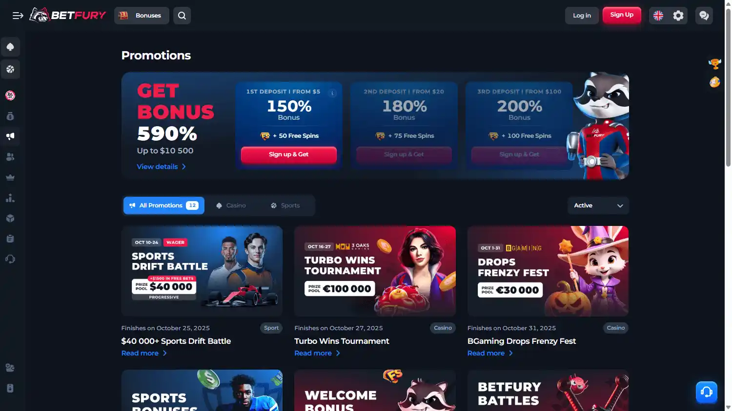 BetFury Casino screenshot 4
