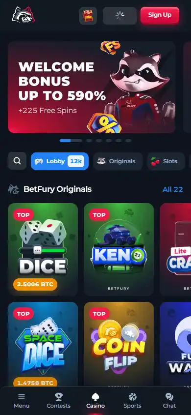 BetFury Casino screenshot 6