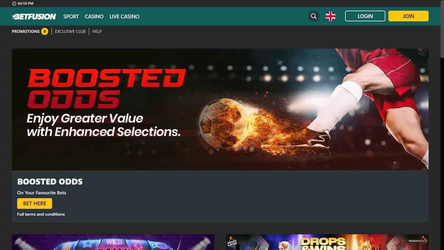 BetFusion Casino screenshot 3