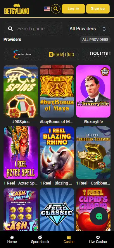 Betgaliano Casino screenshot 4