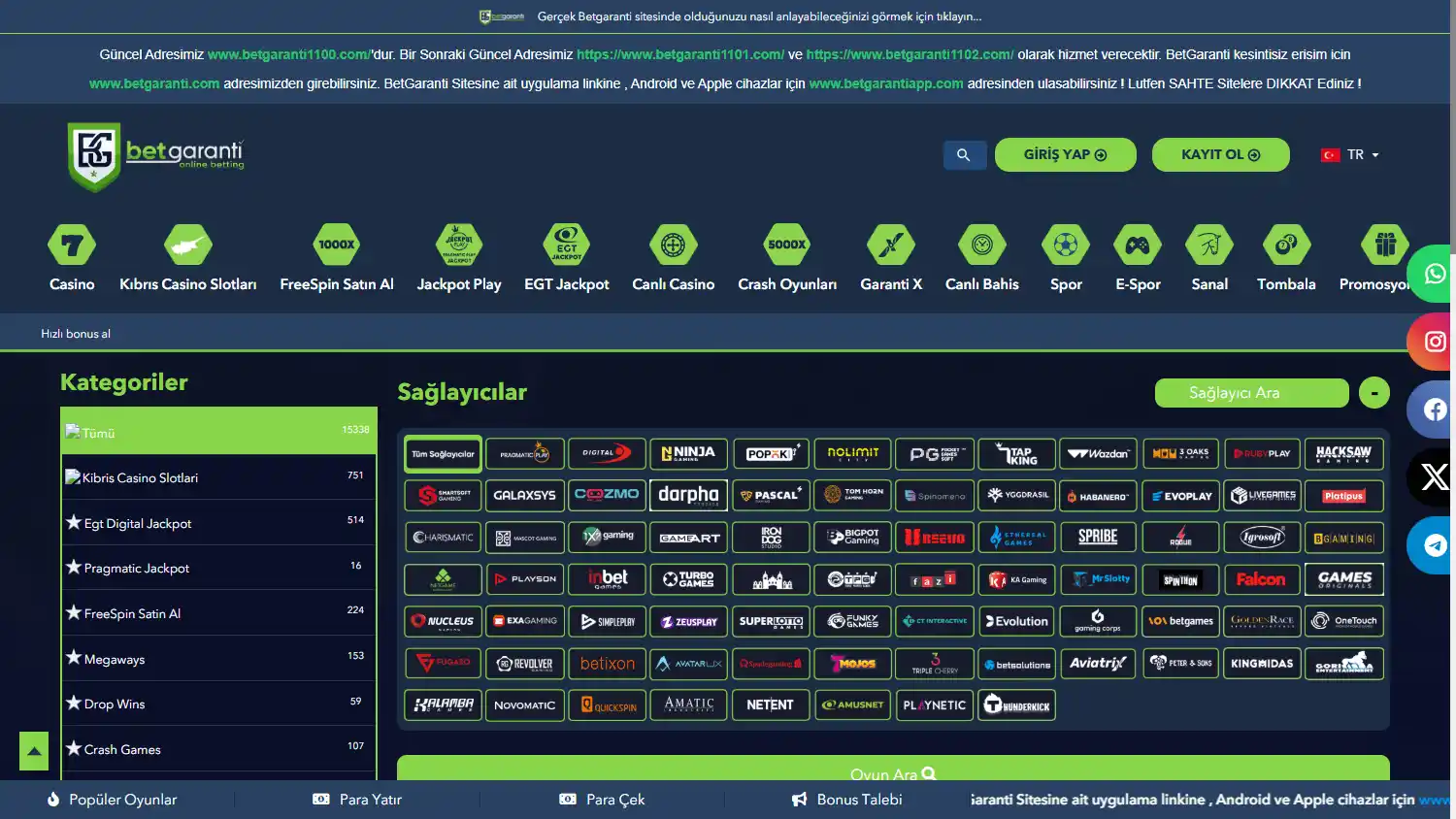 Betgaranti Casino screenshot 1