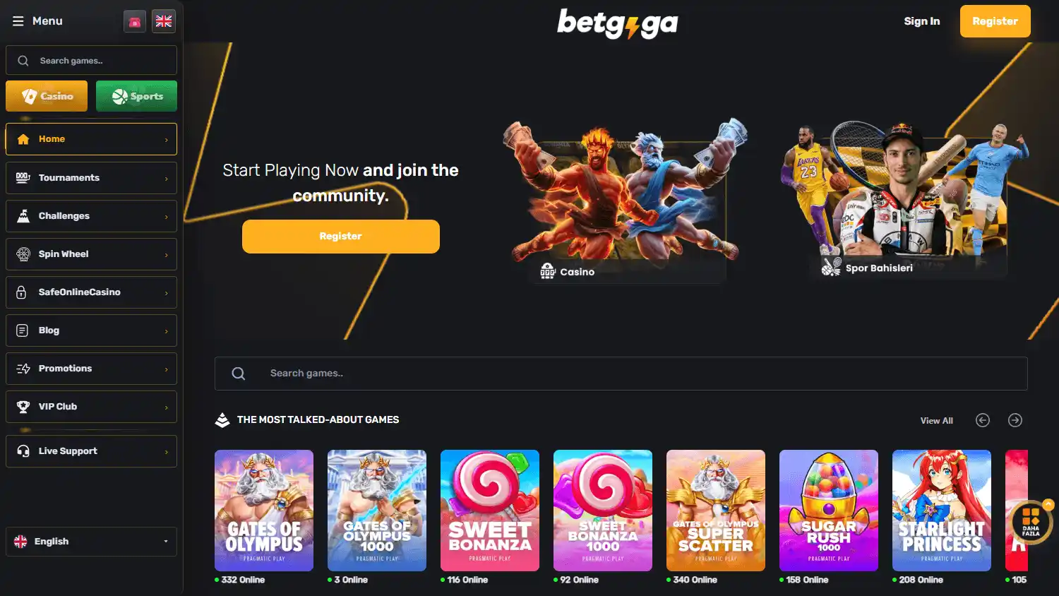 Betgiga Casino screenshot 1