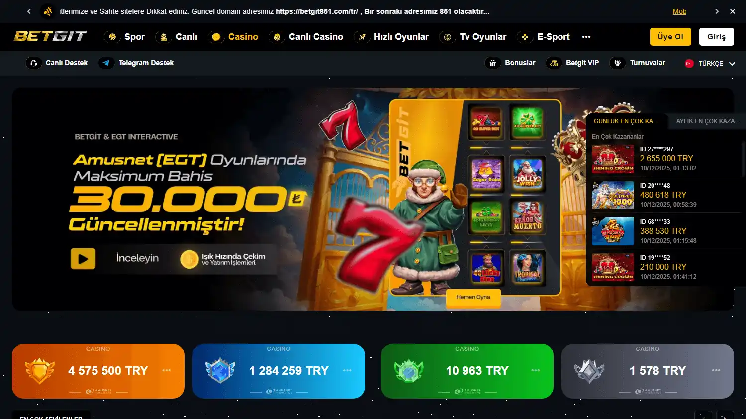 Betgit Casino screenshot 2