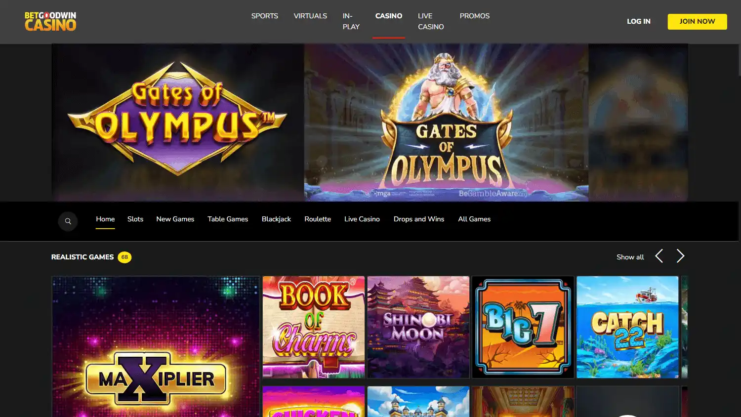 BetGoodwin Casino screenshot 1