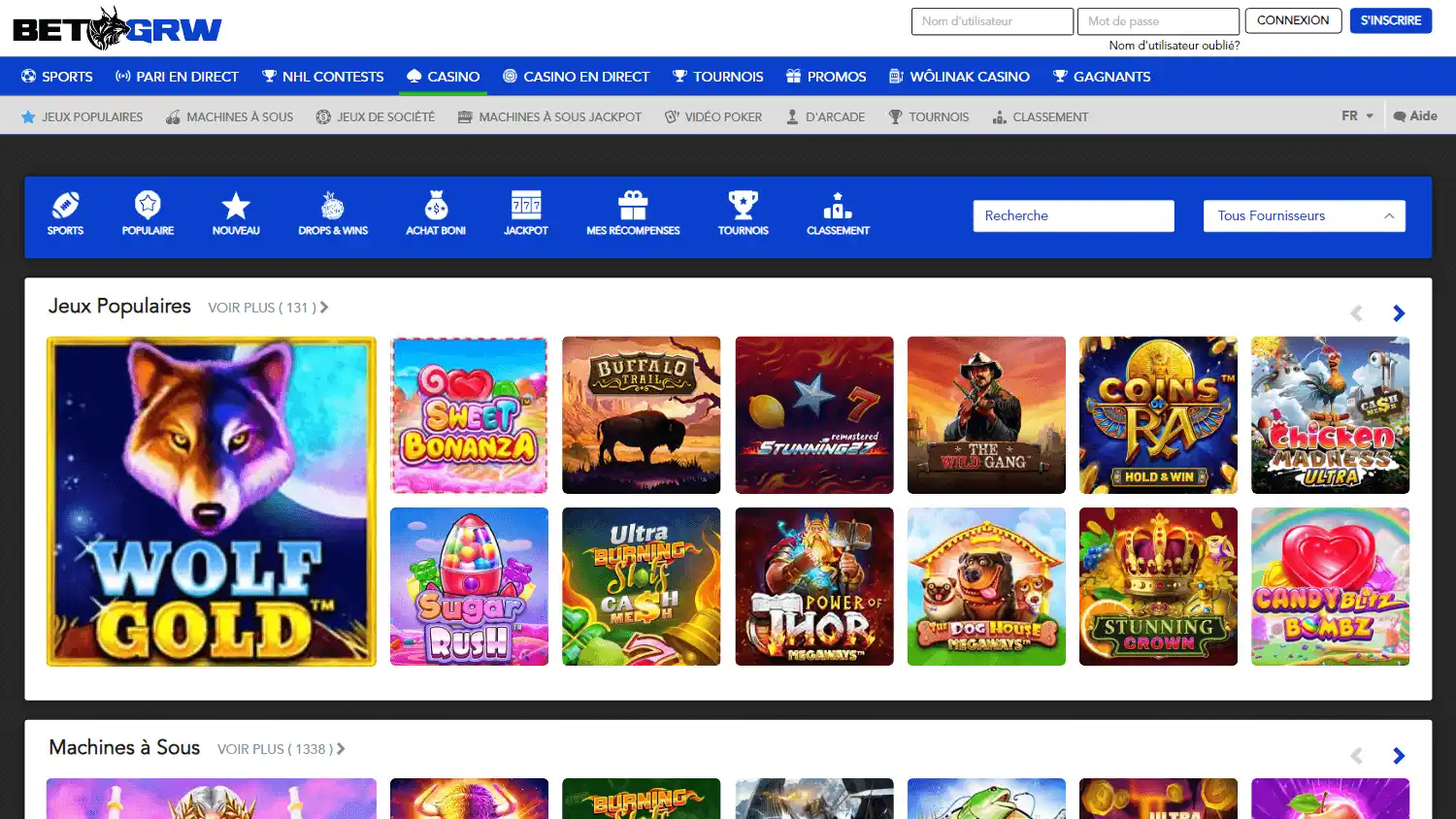 BetGRW Casino screenshot 1
