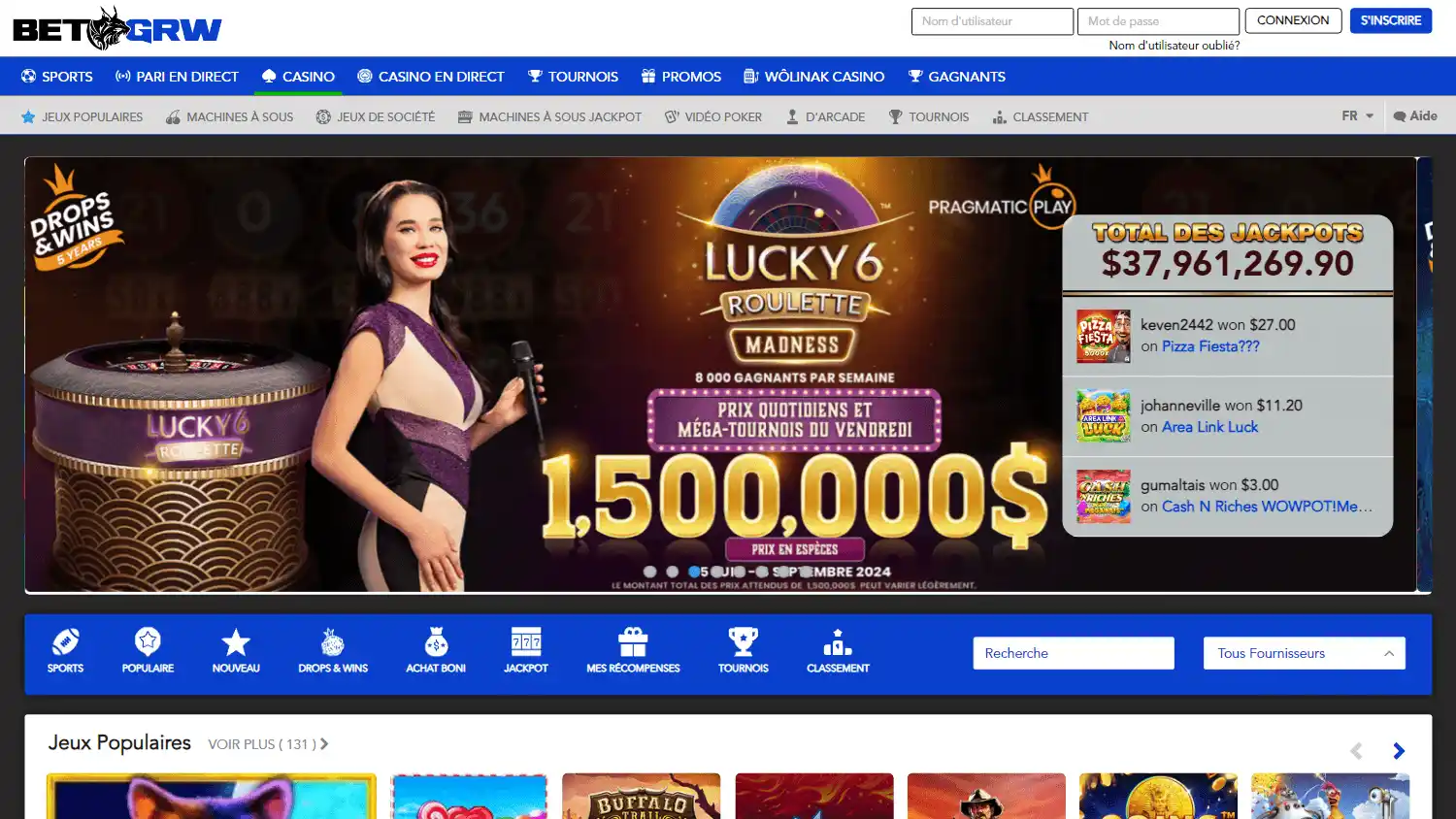 BetGRW Casino screenshot 2