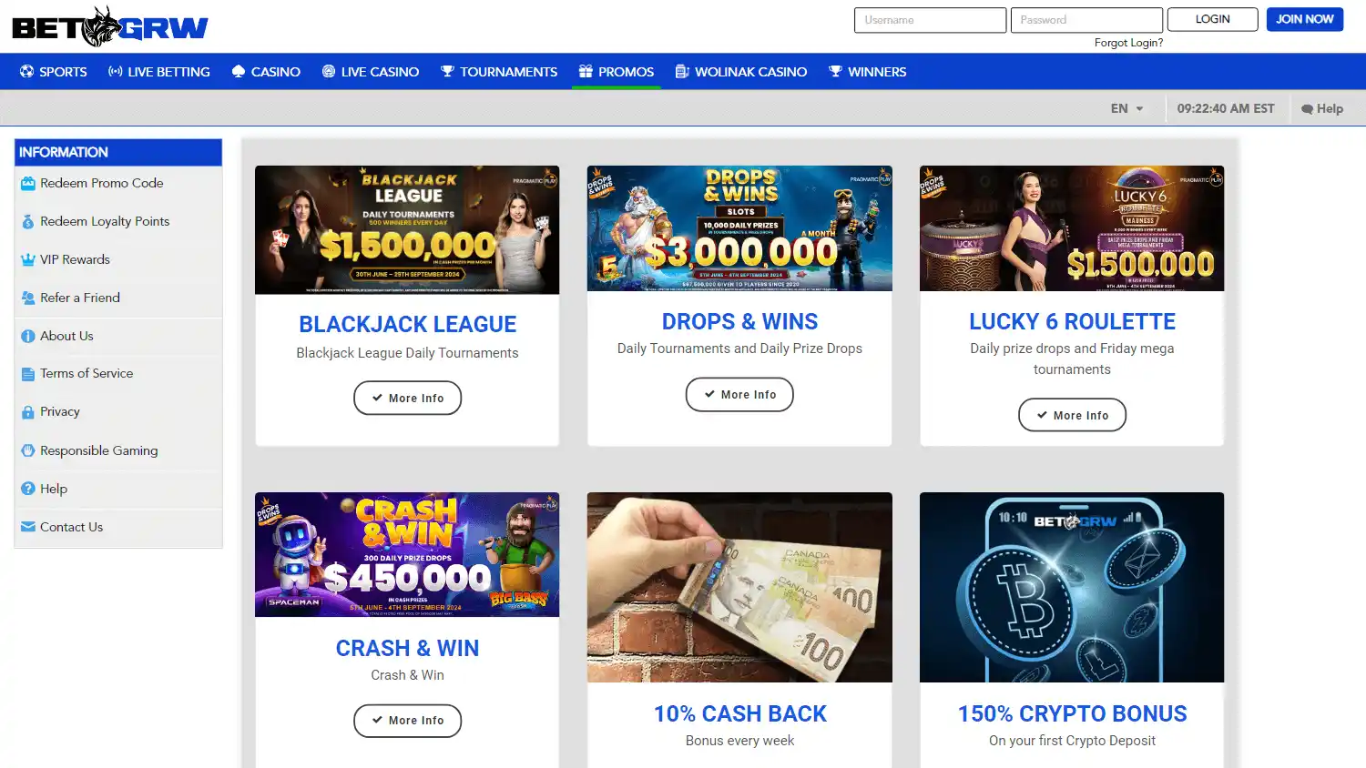 BetGRW Casino screenshot 3