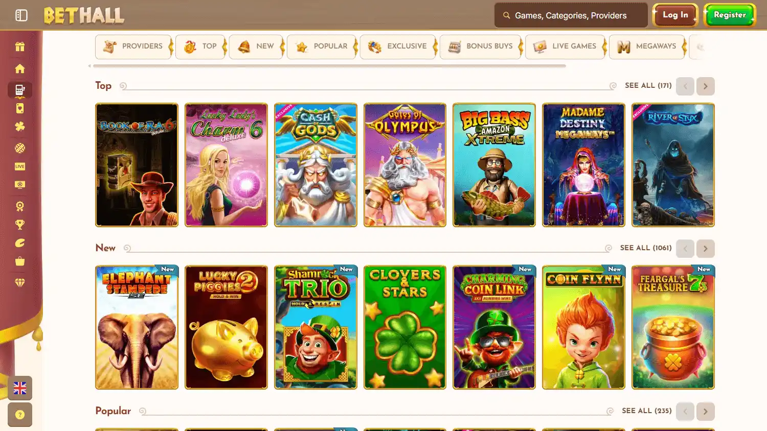 BetHall Casino screenshot 2