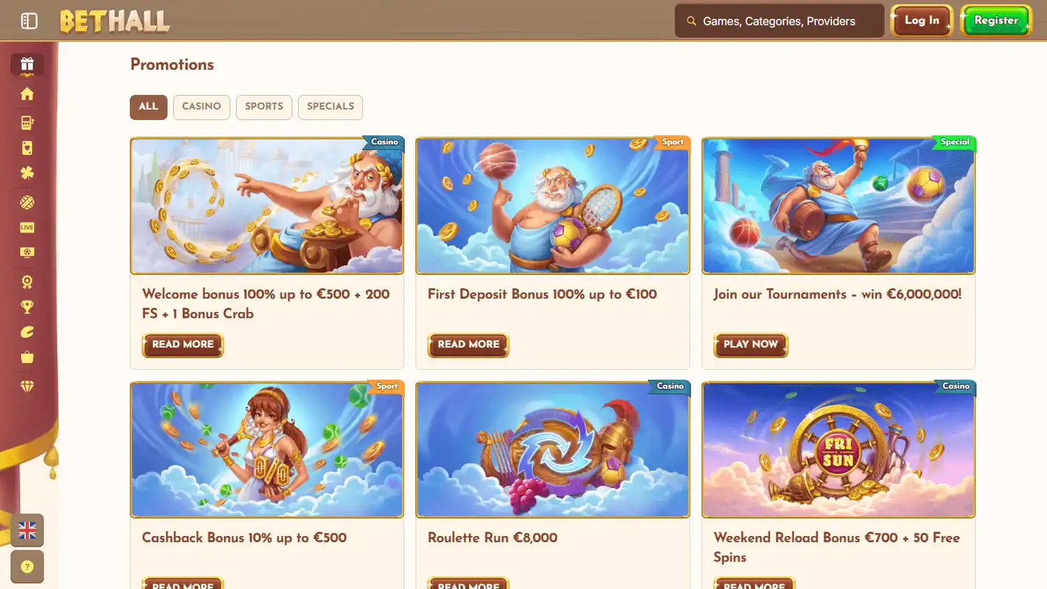 BetHall Casino screenshot 3