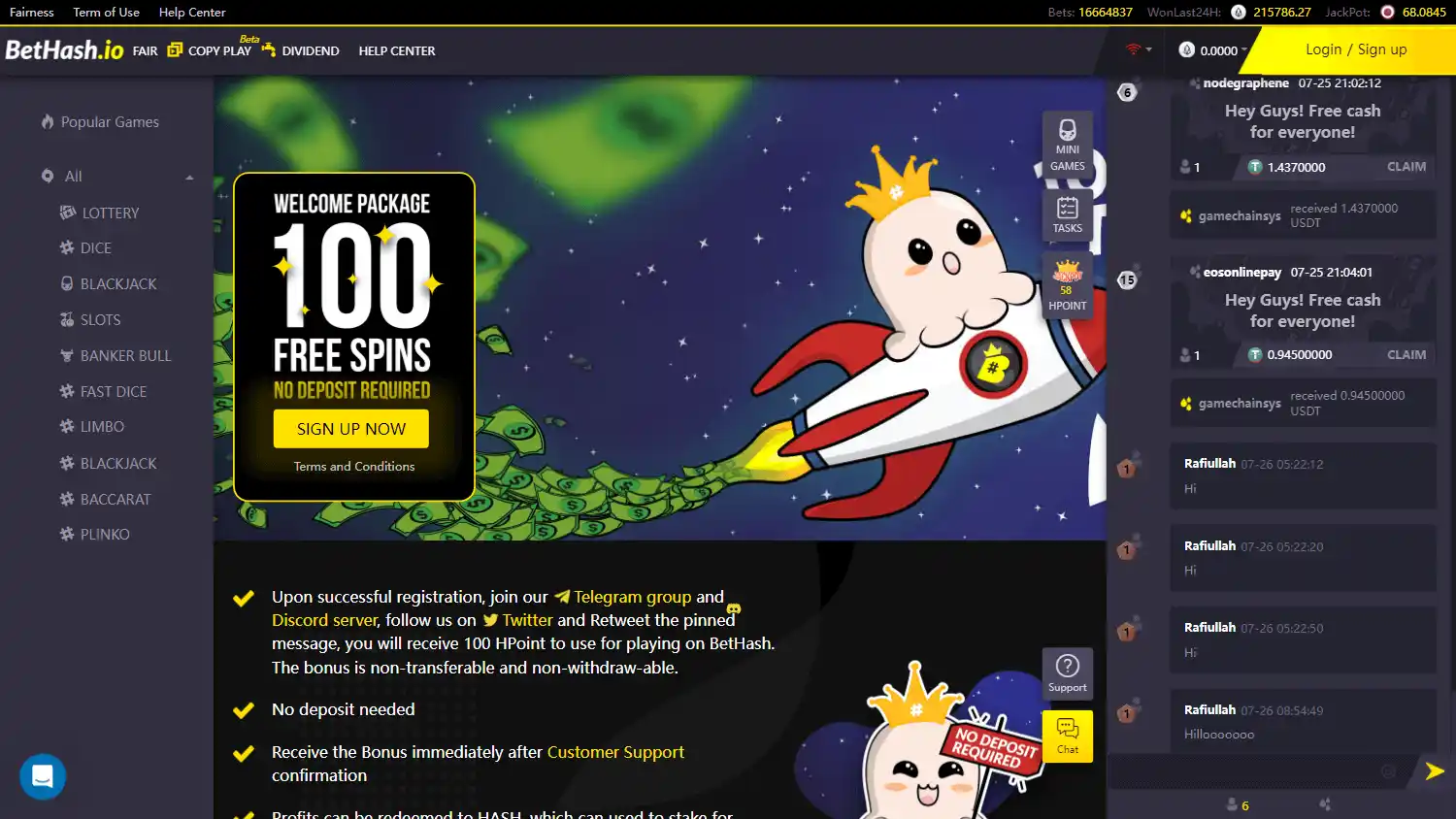 BetHash.io Casino screenshot 3