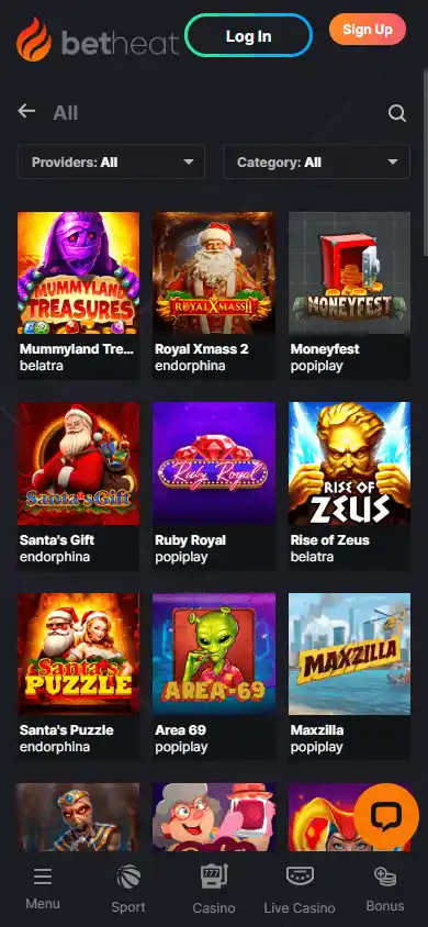Betheat Casino screenshot 5