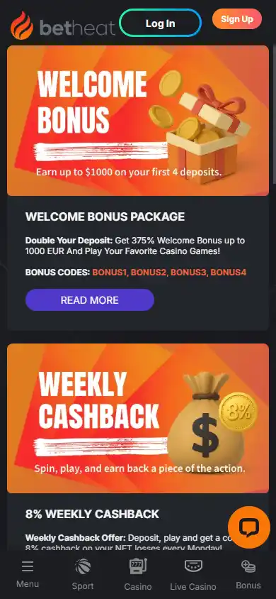 Betheat Casino screenshot 6