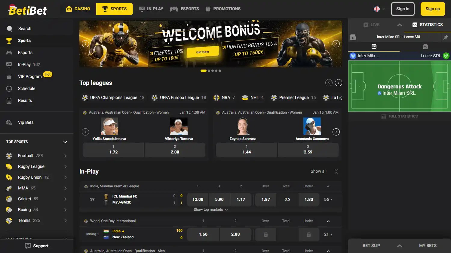 BetiBet Casino screenshot 1