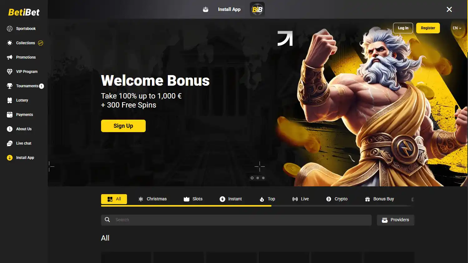 BetiBet Casino screenshot 2