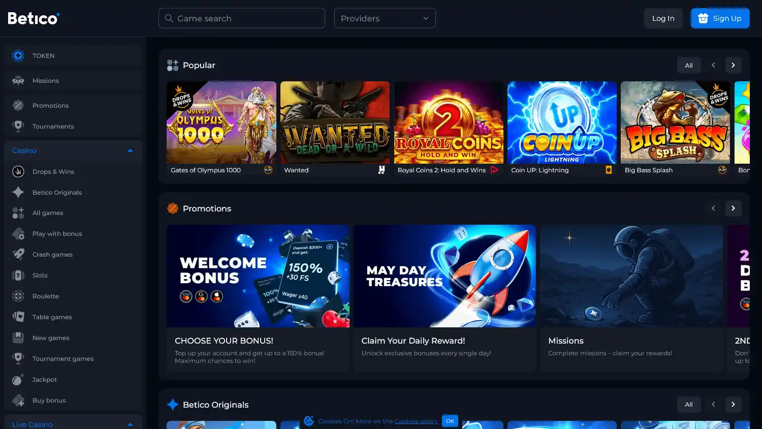 Betico Casino screenshot 1