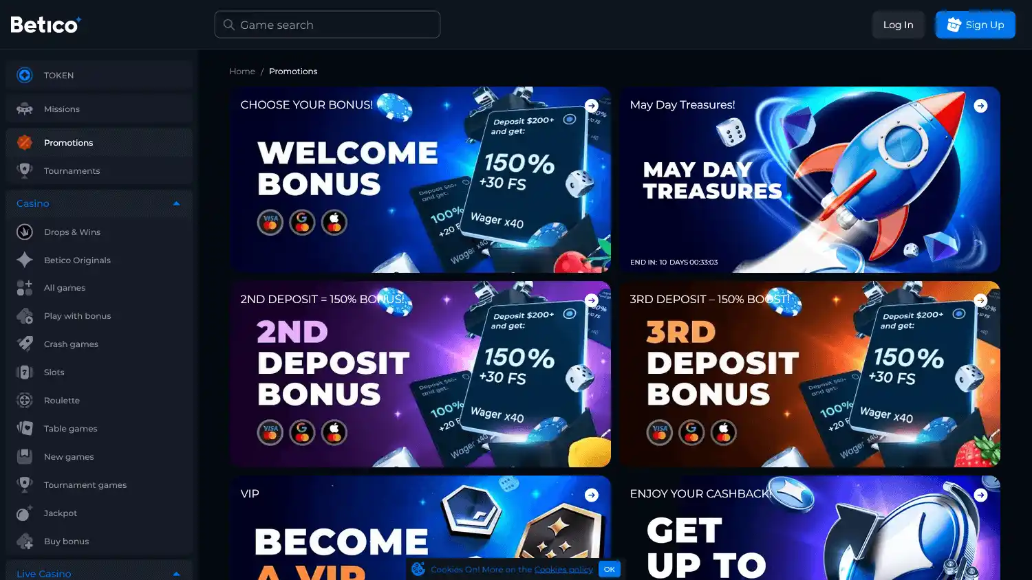Betico Casino screenshot 2