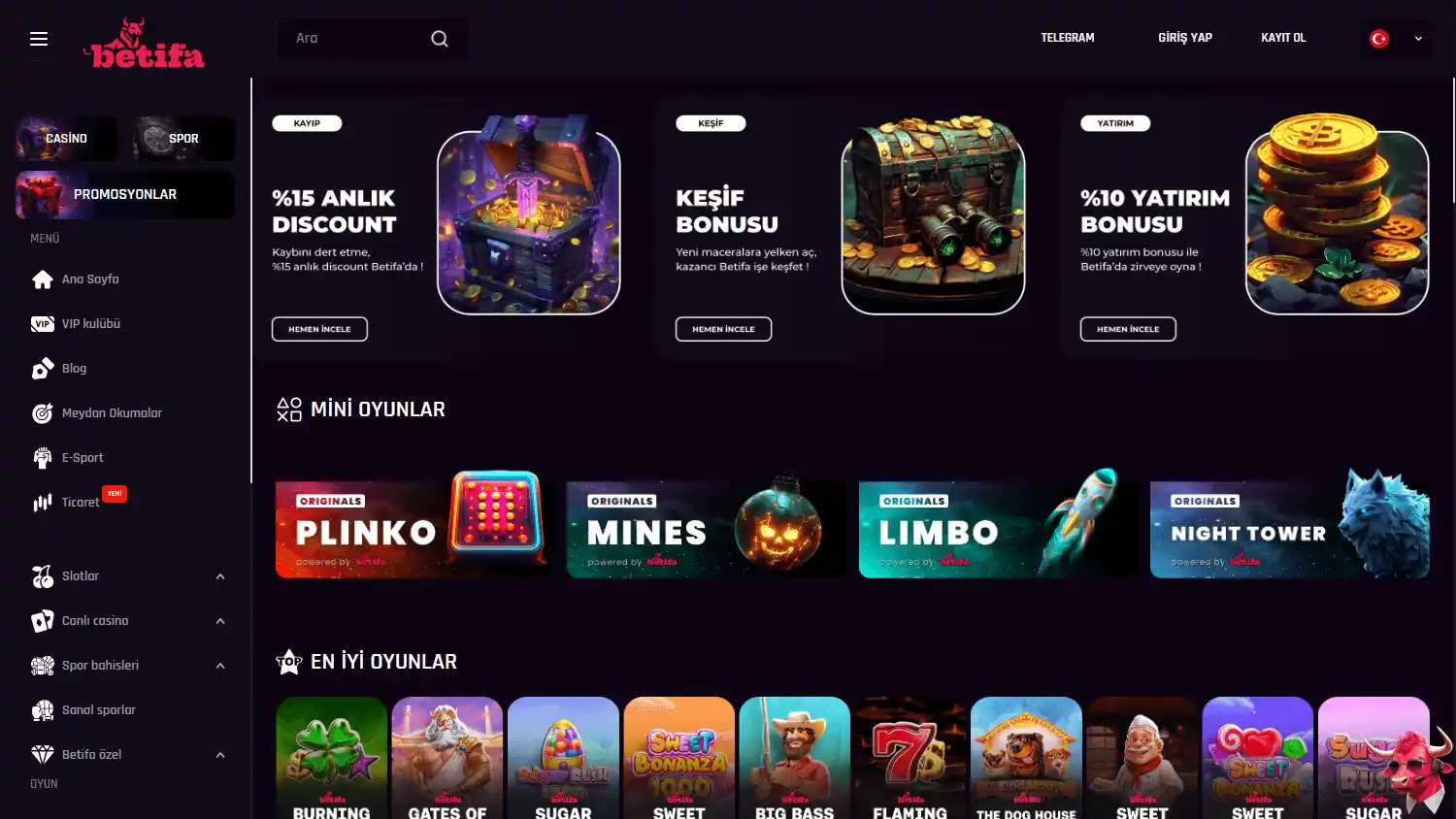 Betifa Casino screenshot 2