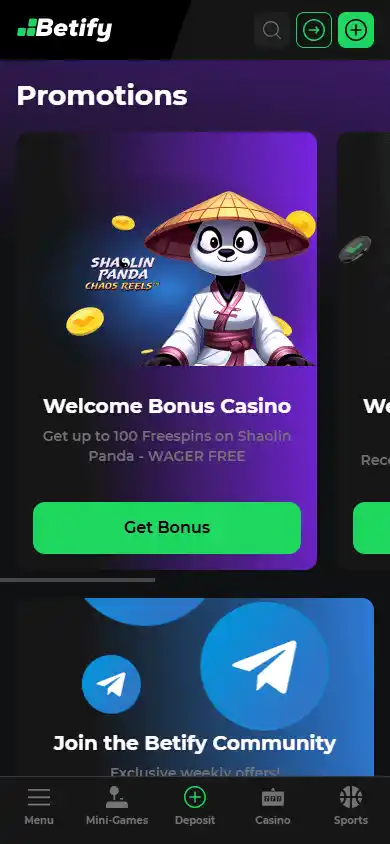 Betify Casino screenshot 6