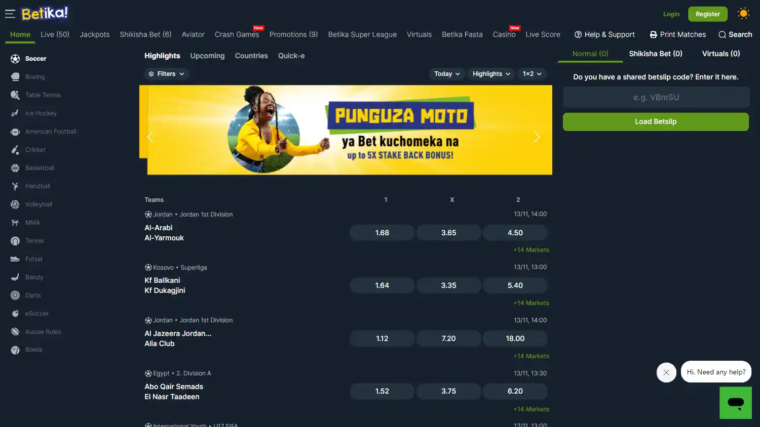 Betika Casino screenshot 1
