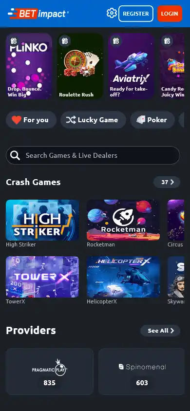 BetImpact Casino screenshot 4
