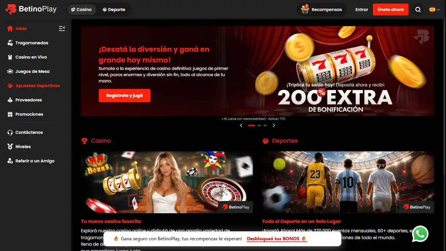 BetinoPlay Casino screenshot 1
