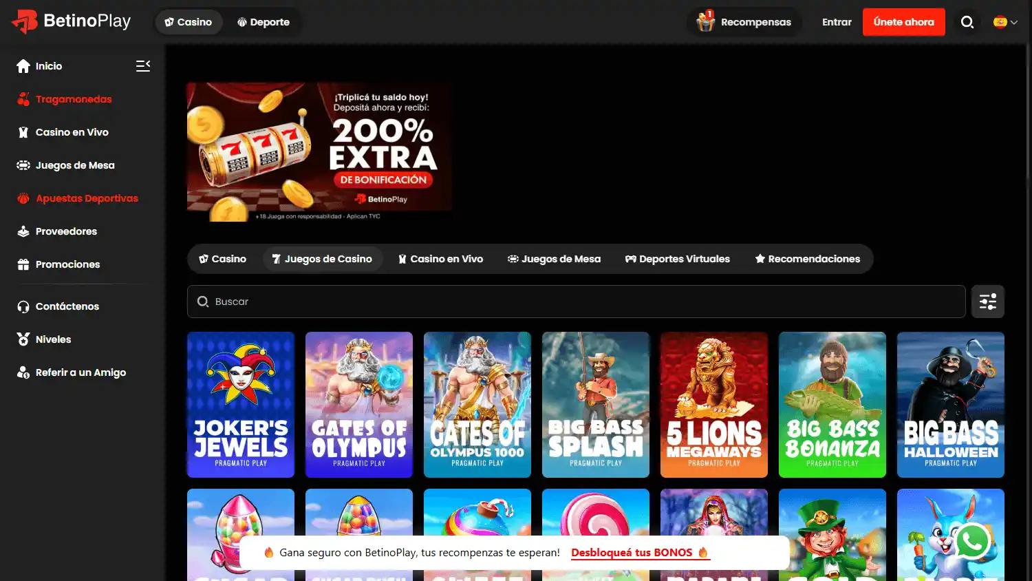 BetinoPlay Casino screenshot 2
