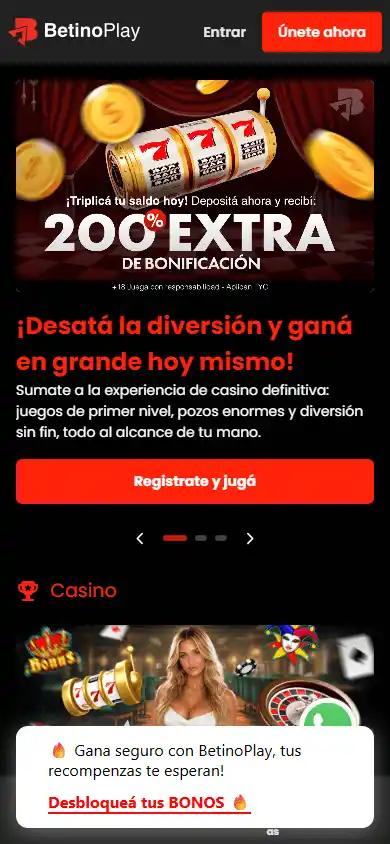 BetinoPlay Casino screenshot 4
