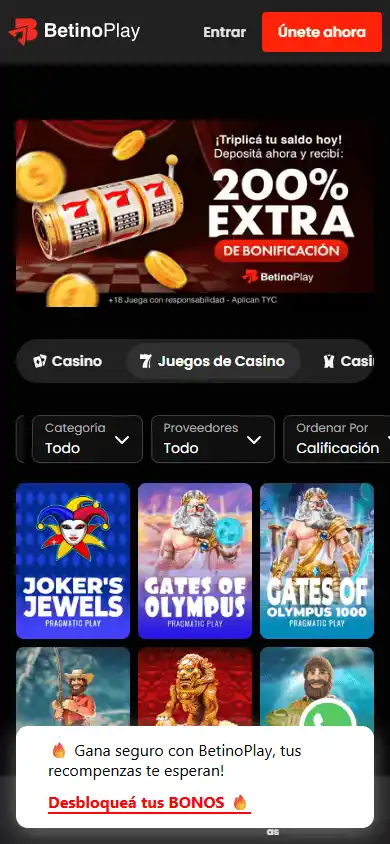 BetinoPlay Casino screenshot 5