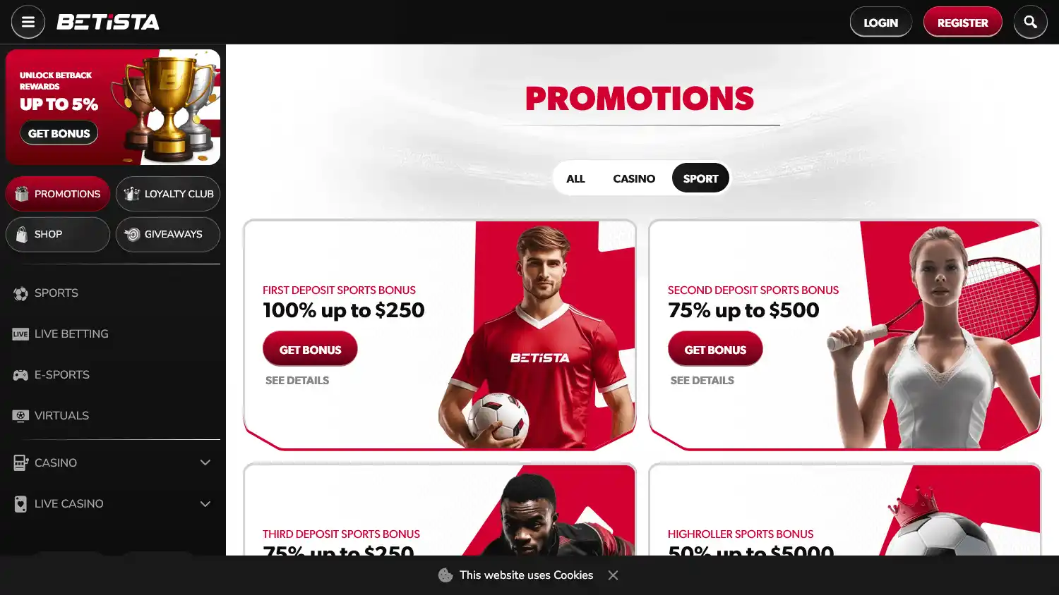 Betista Casino screenshot 3
