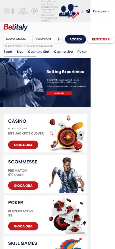 Betitaly Casino screenshot 4