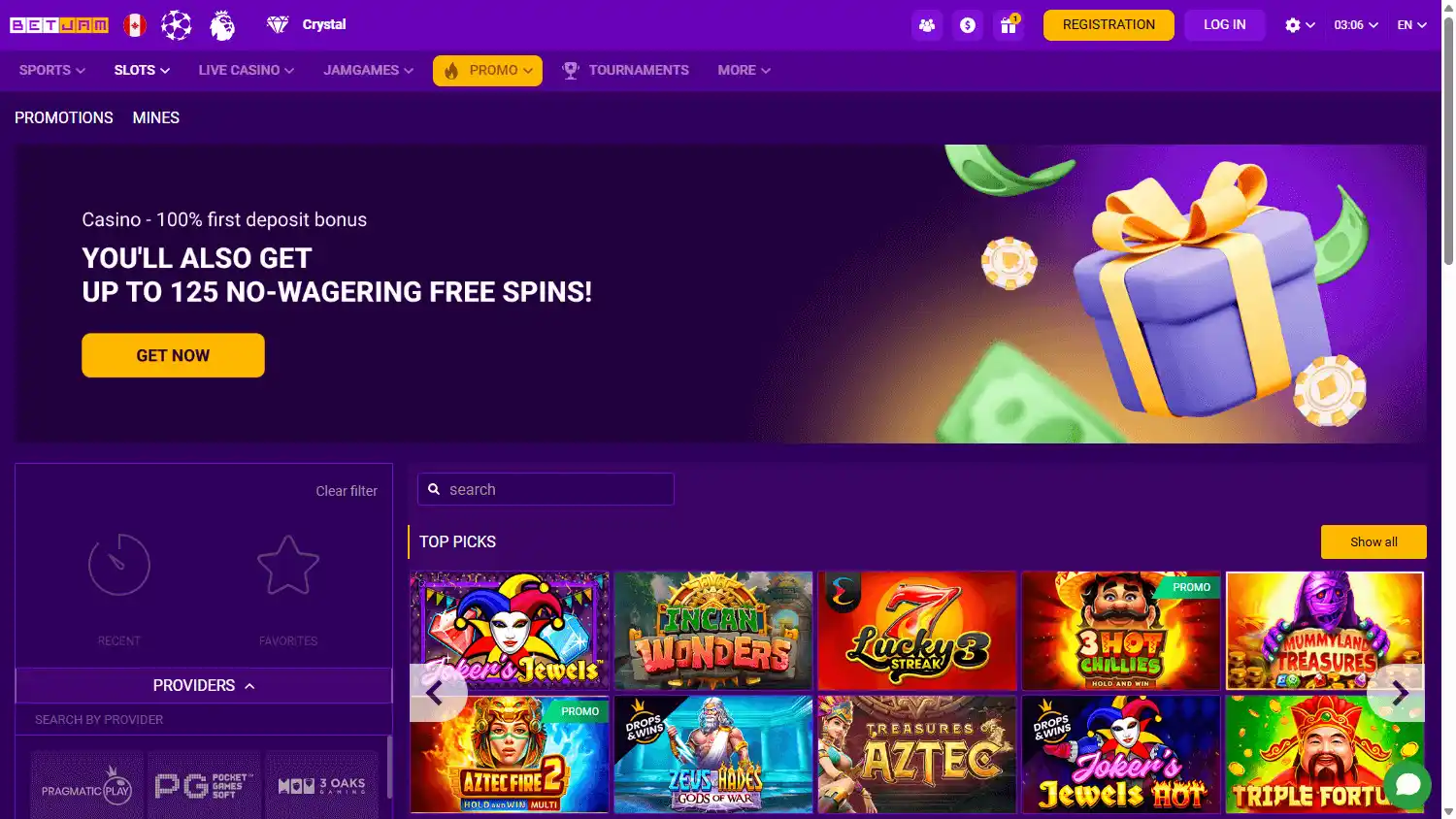 BetJam Casino screenshot 2