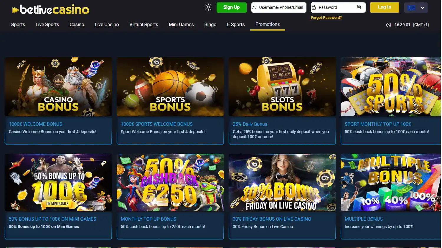 Betlive Casino screenshot 3