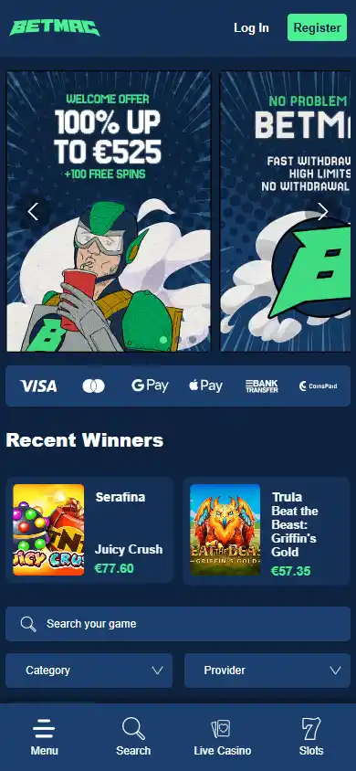 Betmac Casino screenshot 4