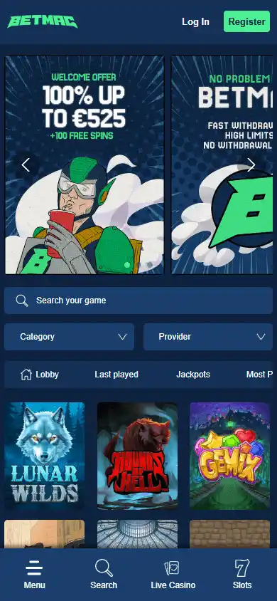 Betmac Casino screenshot 5