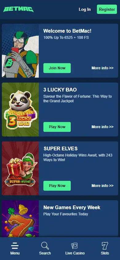 Betmac Casino screenshot 6