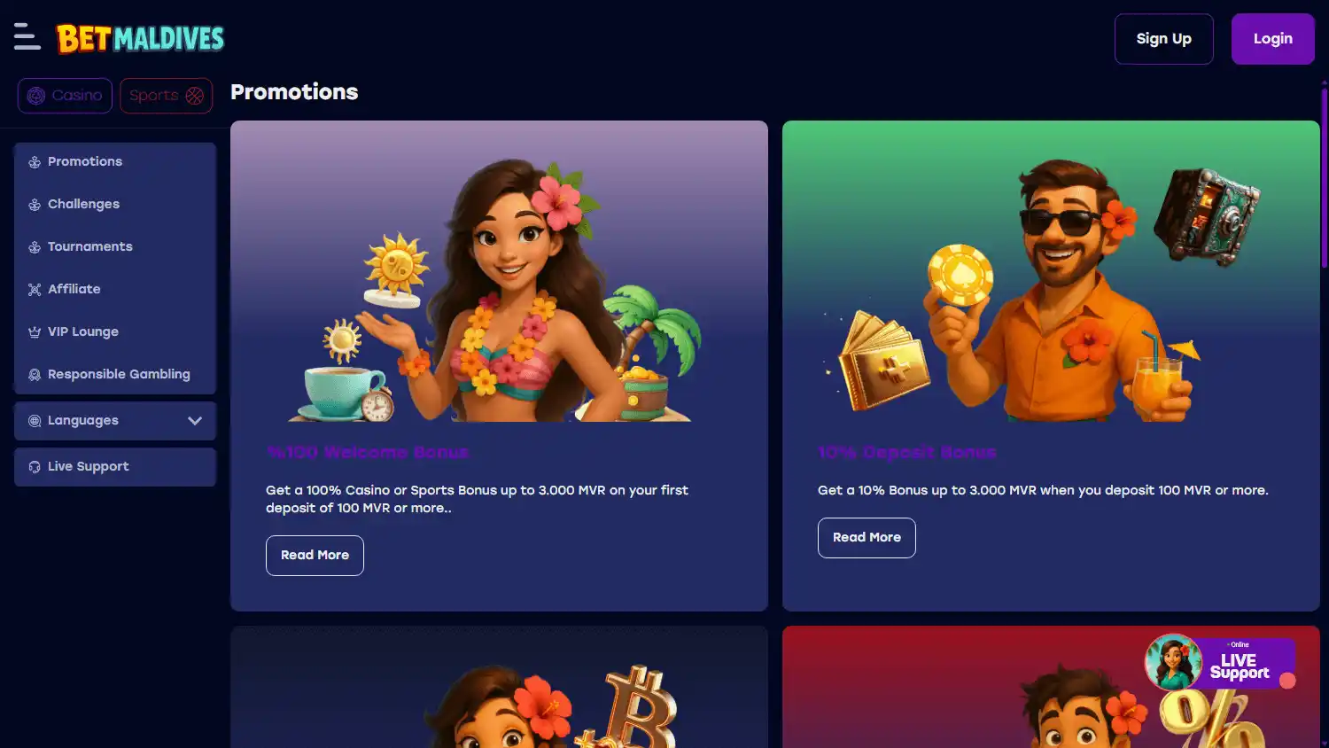 BetMaldives Casino screenshot 3