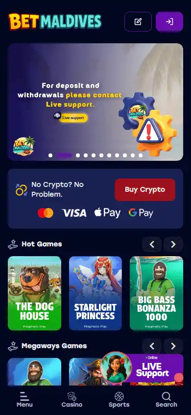 BetMaldives Casino screenshot 4