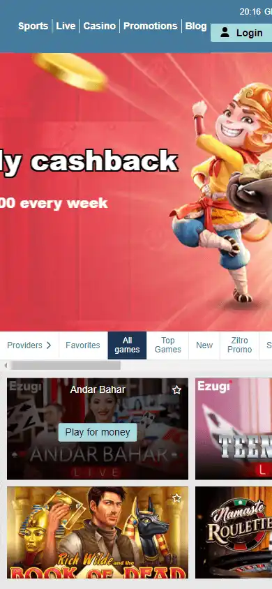 BetMartini Casino screenshot 5
