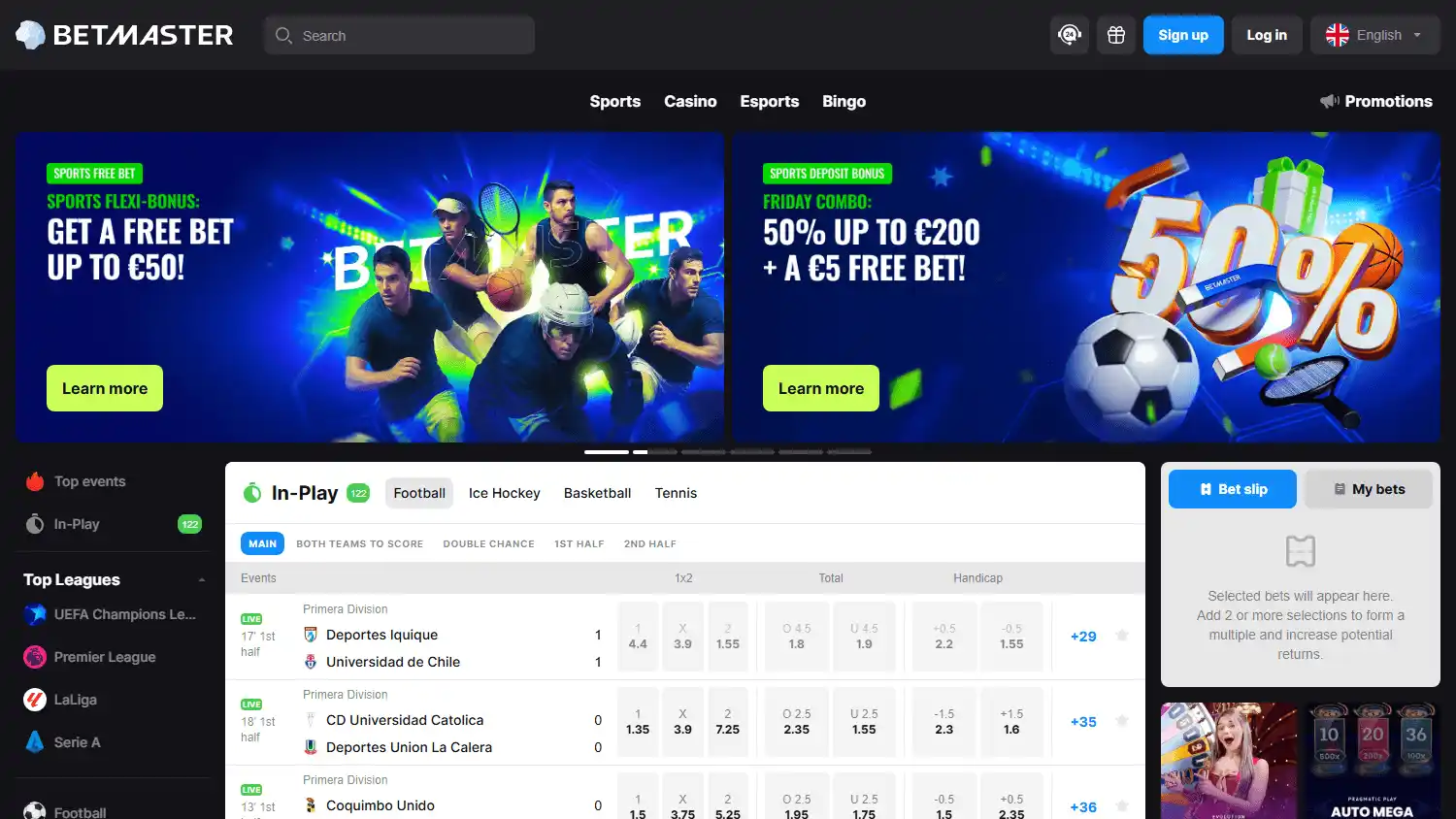 Betmaster Casino screenshot 1