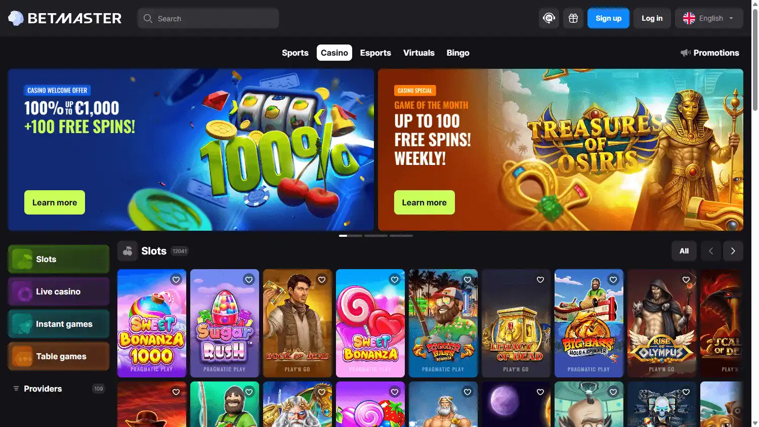 Betmaster Casino screenshot 2