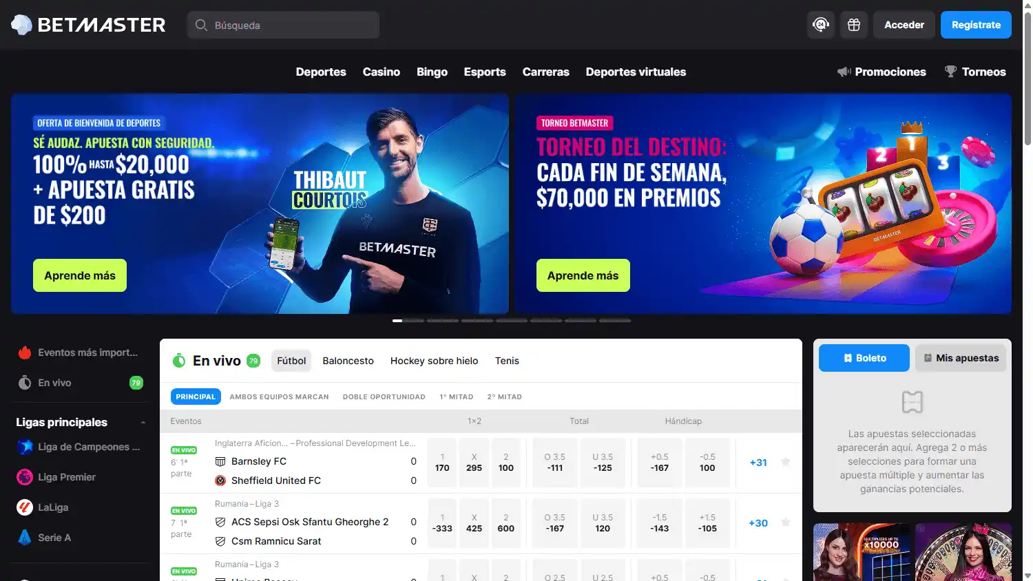 Betmaster Casino screenshot 1
