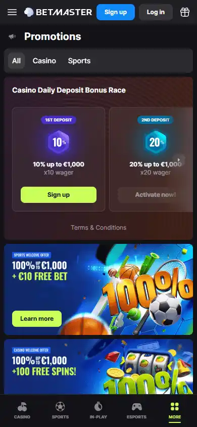 Betmaster Casino screenshot 7