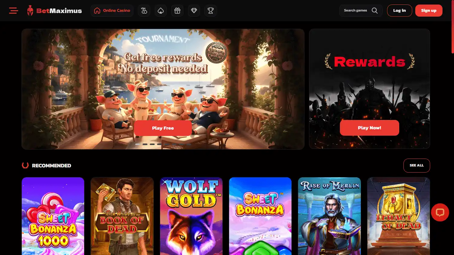 BetMaximus Casino screenshot 1