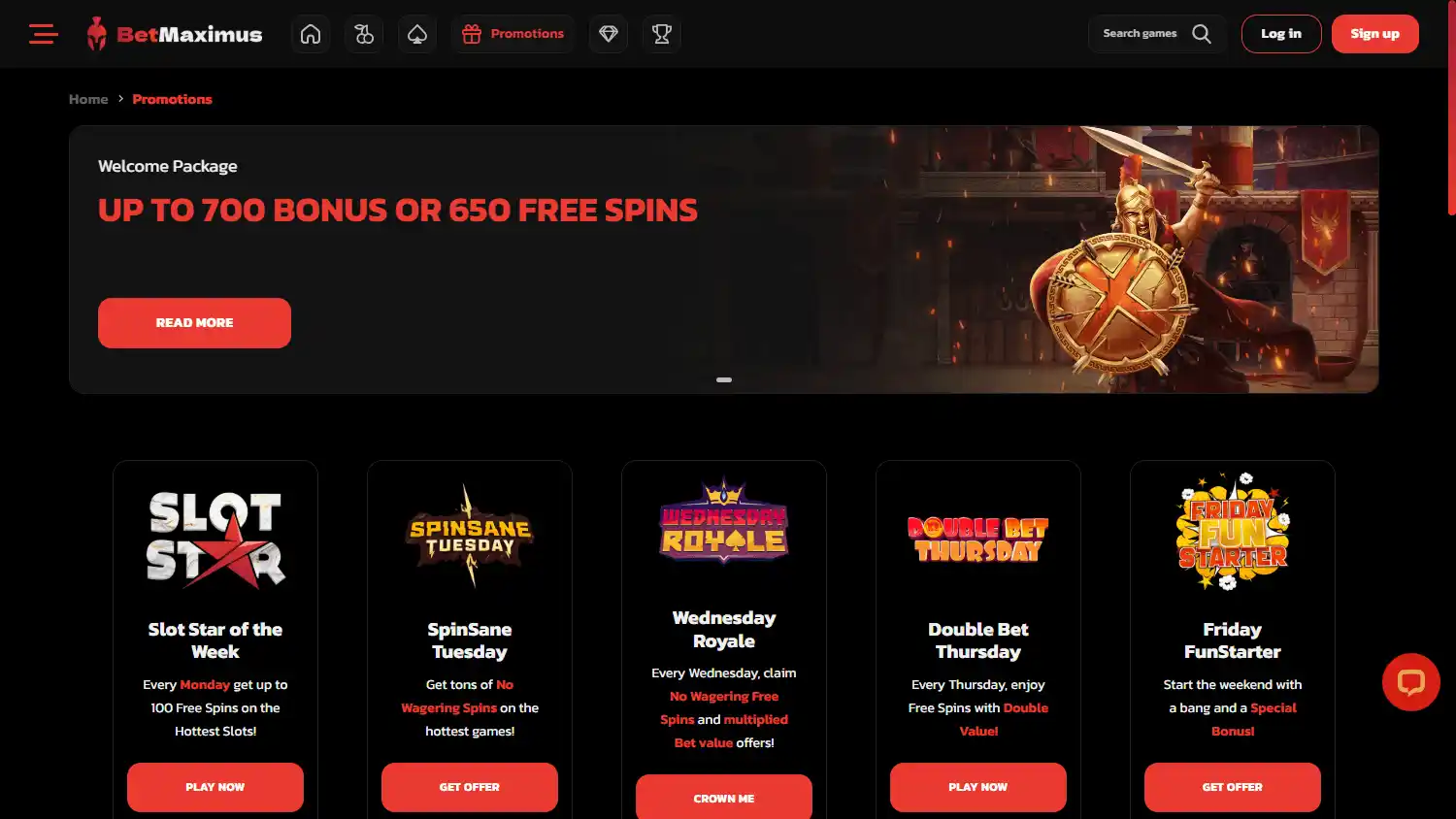 BetMaximus Casino screenshot 3