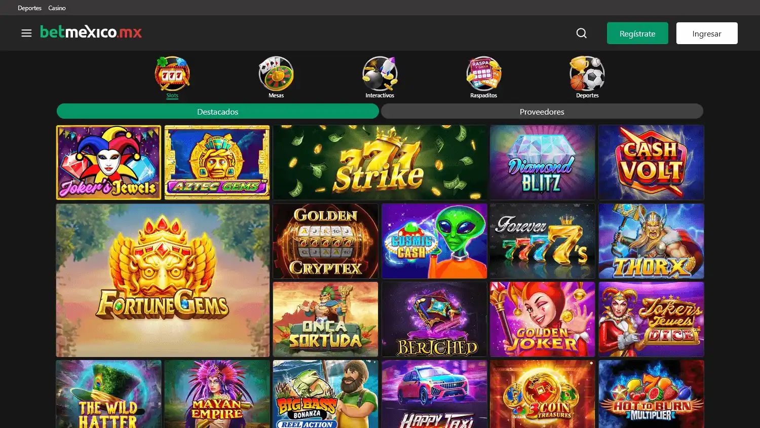 Betmexico Casino screenshot 1