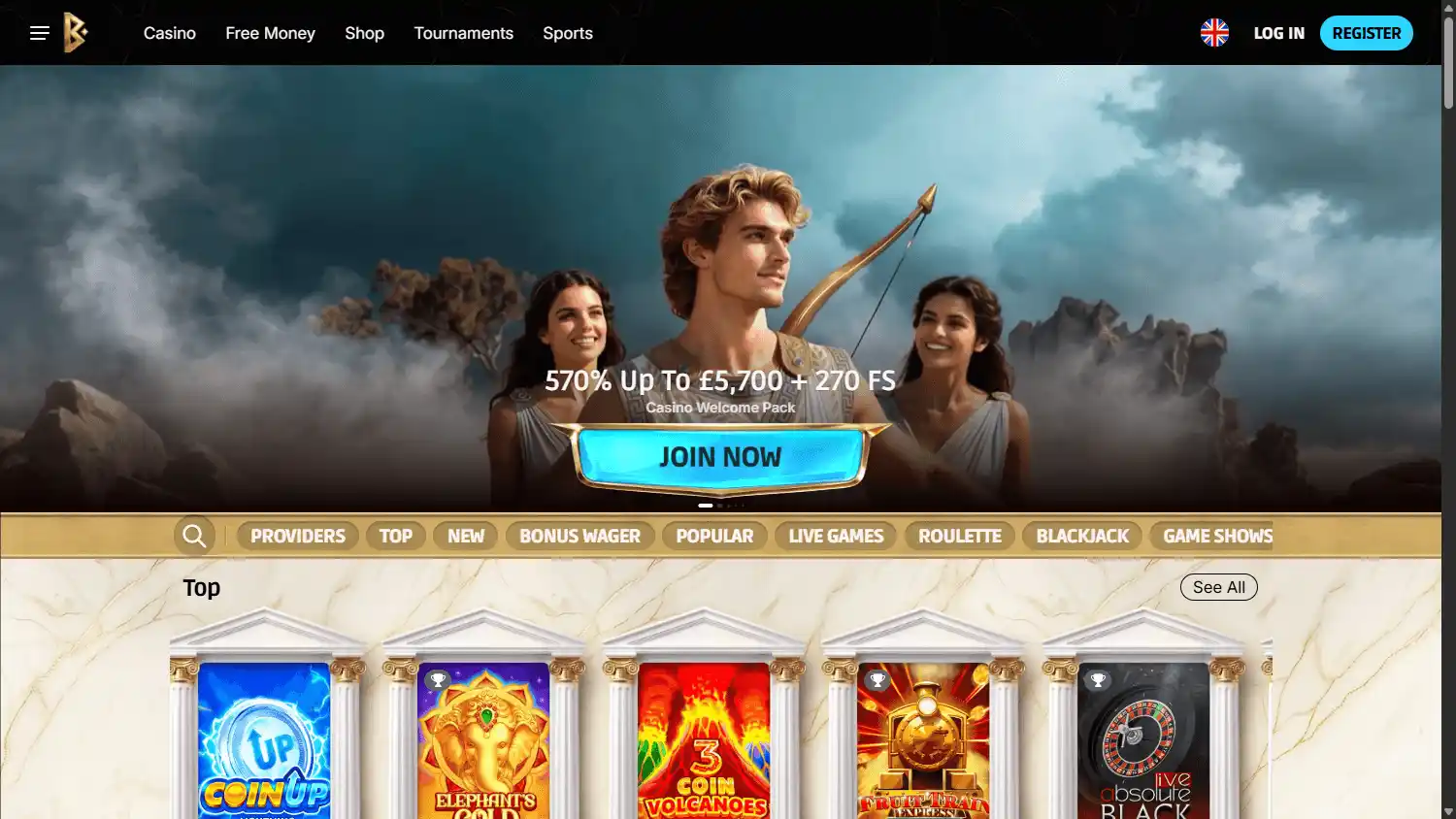 Betmica Casino screenshot 1