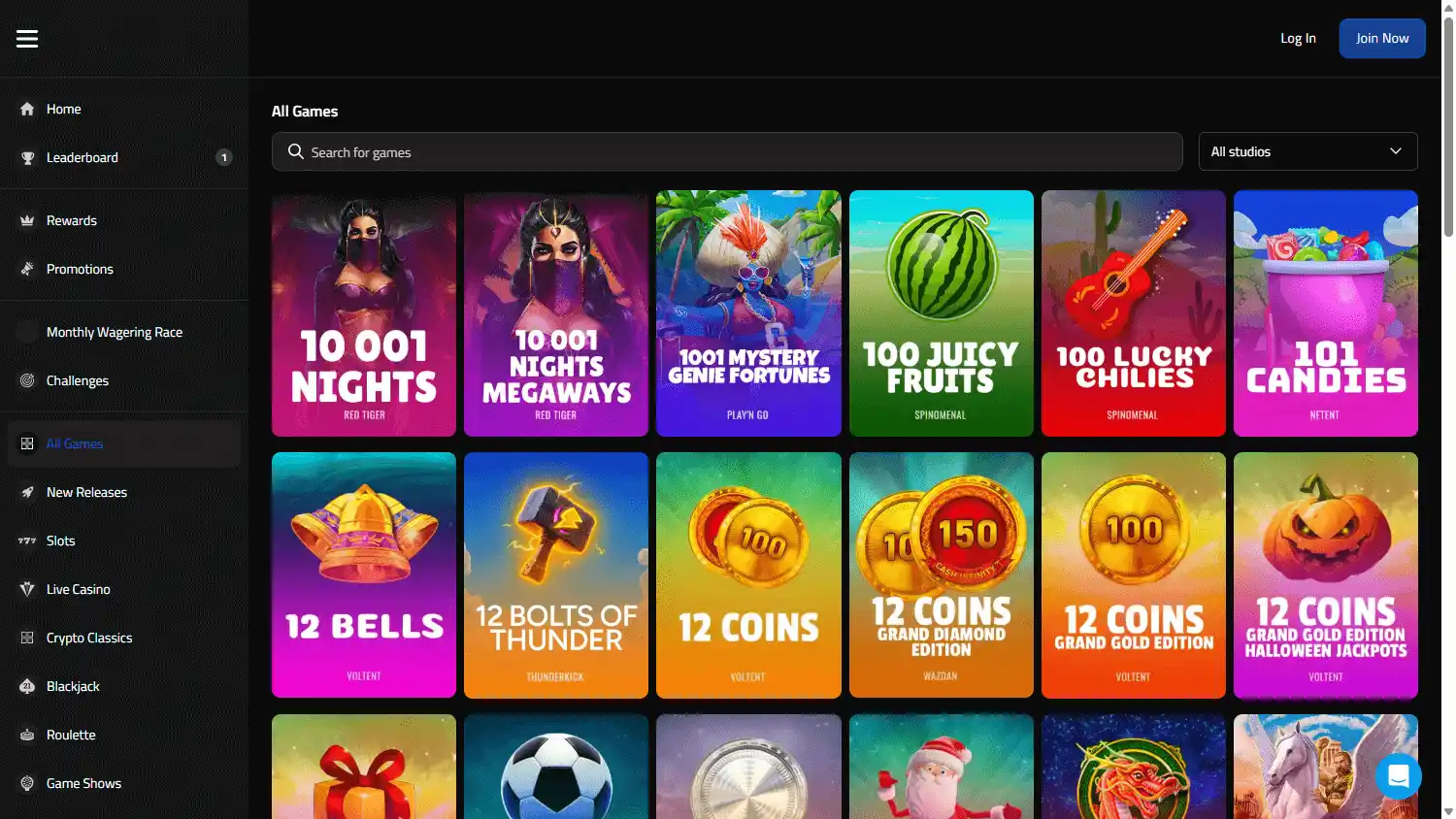Betmode.io Casino screenshot 2